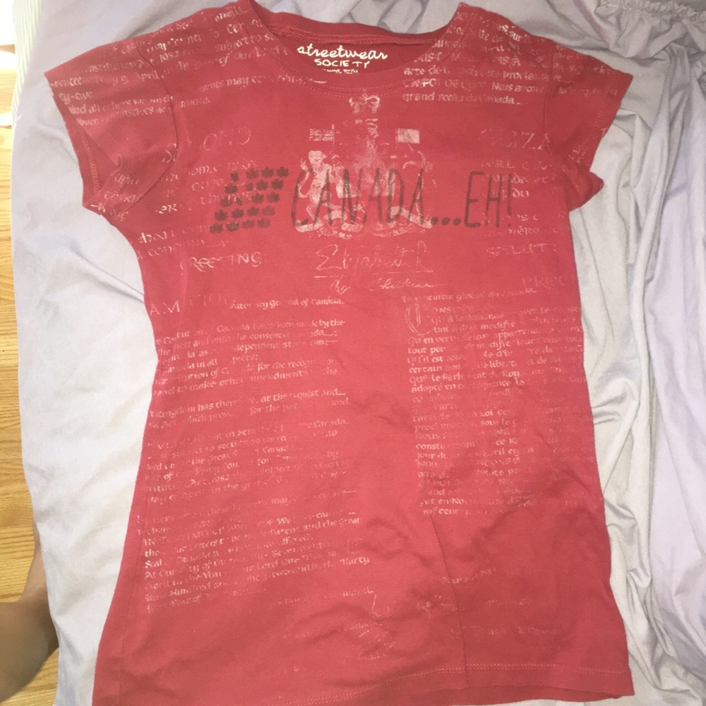 Red/ Maroon/ burgundy “Canada Eh” T-Shirt